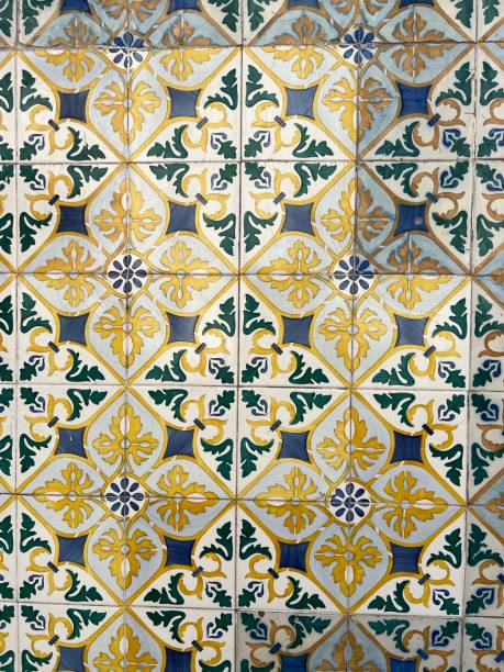 istock Ancient traditional portuguese ceramic tiles - Azulejos 1391741586
