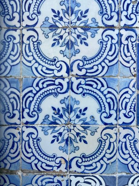 istock Ancient traditional portuguese ceramic tiles - Azulejos 1391741606