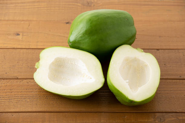 istock Green papaya rich in nutrients such as enzymes 1391741674