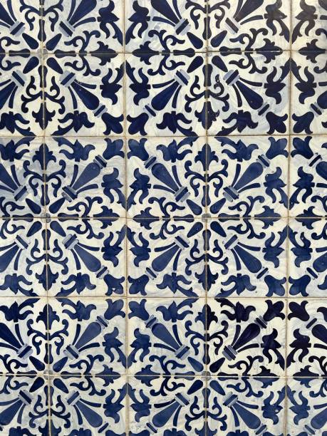 istock Ancient traditional portuguese ceramic tiles - Azulejos 1391742225
