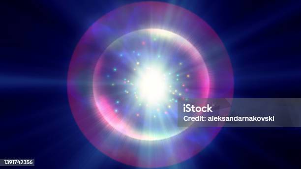 Atom Rays Vector Atom Light Ray Glow Abstract Stock Illustration - Download Image Now ...