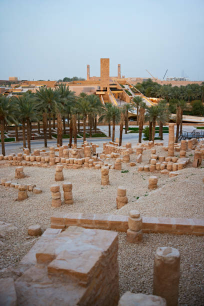 18th-century At-Turaif, the first Saudi capital and original home of royal family, a UNESCO World Heritage Site with desert oasis and palm date garden. Property release attached.