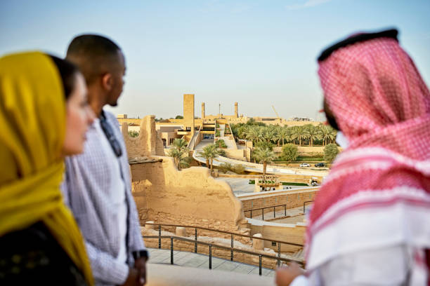 istock Preserved Diriyah ruins and desert oasis near Riyadh 1391746612