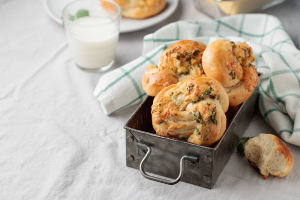 istock Homemade pastry - buns with parsley 1391747728