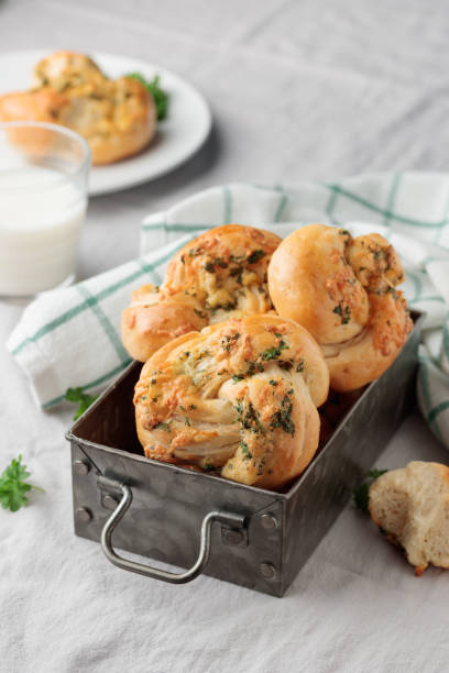 istock Homemade pastry - buns with parsley 1391747741