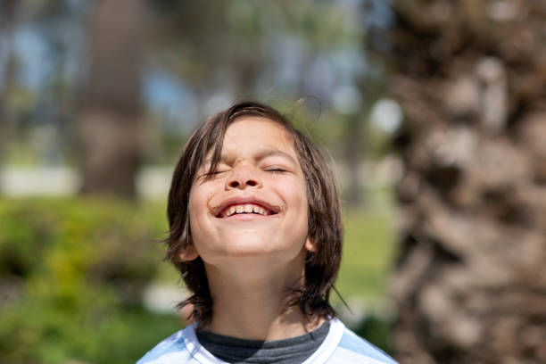 istock cute boy who consumed chocolate food or drink 1391748764