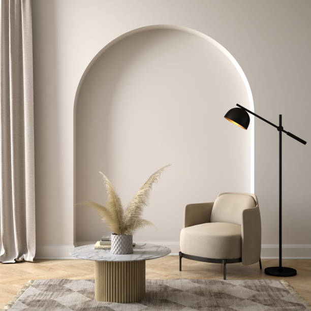 istock Modern style conceptual interior room 3d illustration 1391750957