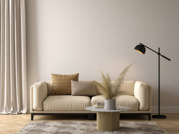istock Modern style conceptual interior room 3d illustration 1391750959