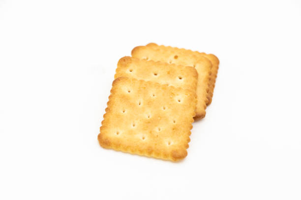 istock crunchy biscuit isolated on white background, selective focus 1391754038