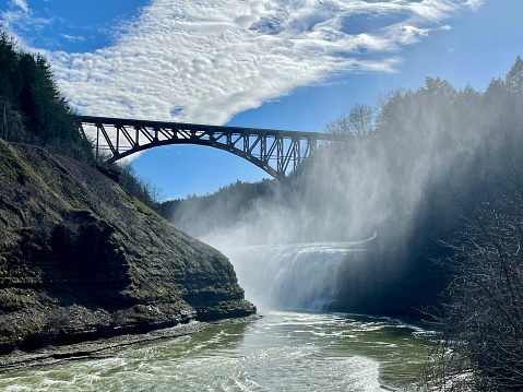 Letchworth State Park, New York - Upper Falls - Genesee River