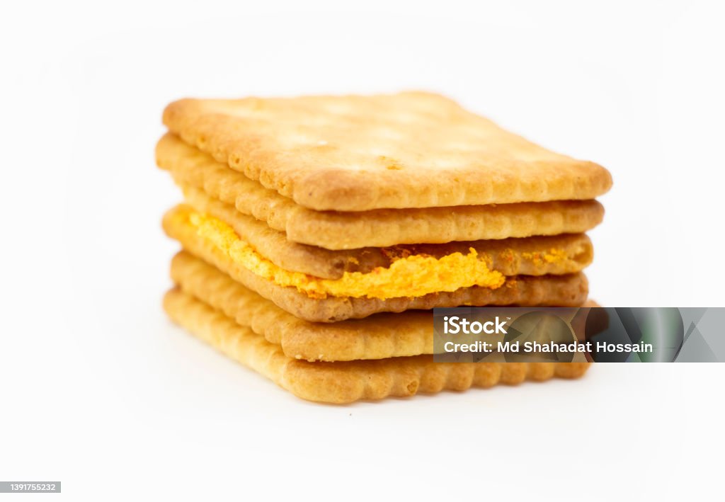 Rectangular Biscuit Rectangular Biscuits Isolated On White Background Front View Stock ...