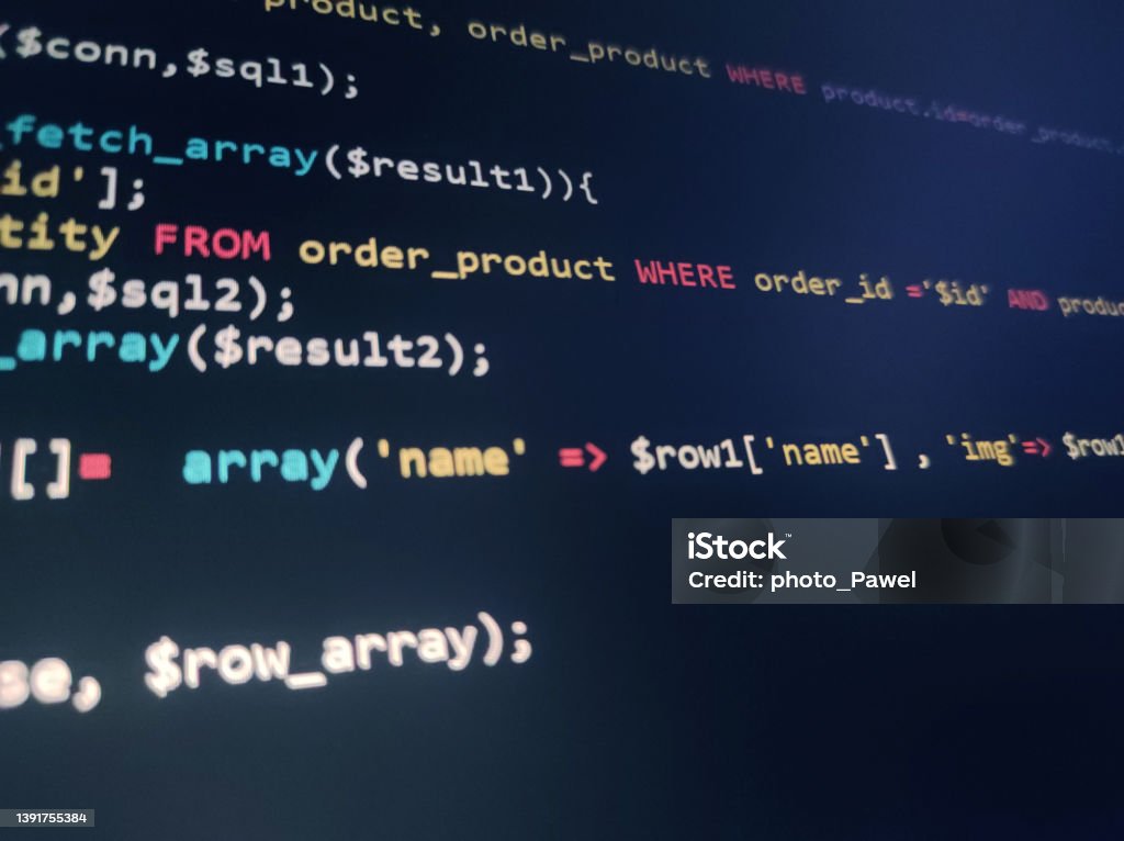 Abstract Screen Code Background Technology Development Concept Texture ...