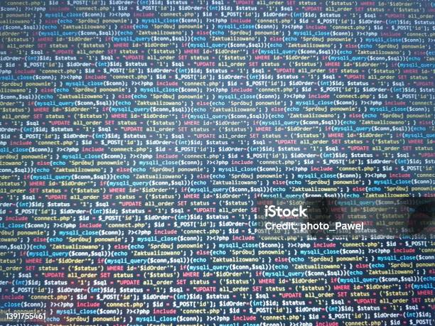 Abstract Screen Code Background Technology Development Concept Texture ...