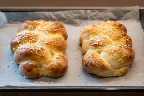 istock delicious homemade and baked easter braid on the baking tray fresh from the oven 1391755954