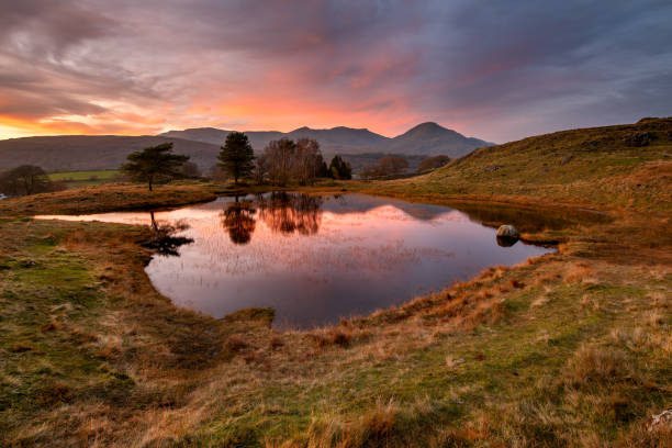 istock Kelly Hall Tarn Sunset, Lake District, UK. 1391781055