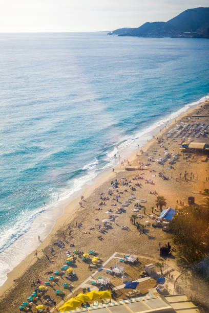 Beach overhead view