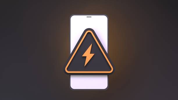 istock Dangerous sign and telephone. 3d render. 1391783965