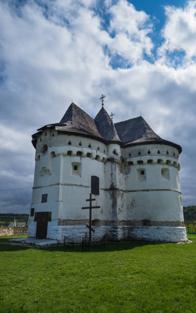 istock Holy Intercession Church-Fortress XIV-XVIII centuries. Sutkivtsi village, Khmelnytsky region, Ukraine. 1391787516
