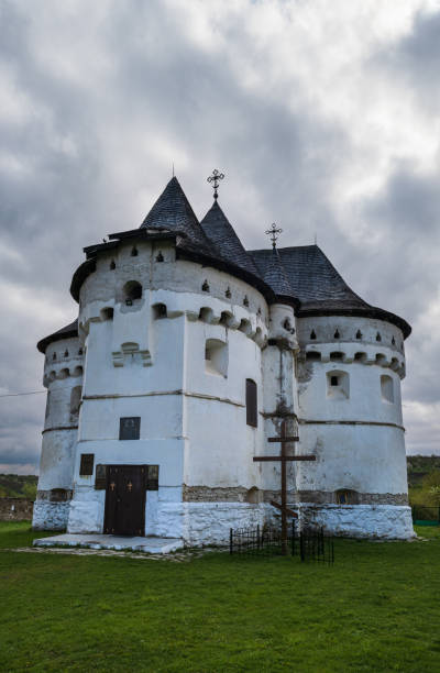istock Holy Intercession Church-Fortress XIV-XVIII centuries. Sutkivtsi village, Khmelnytsky region, Ukraine. 1391787608