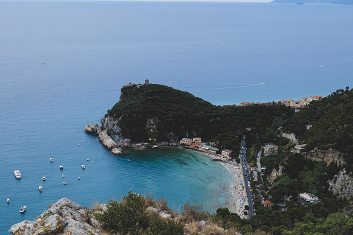 The bay of the Saracens and Punta Crena, Liguria - Italy