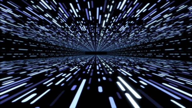 istock Perspective of Grid Matrix Abstract Background. 1391792044
