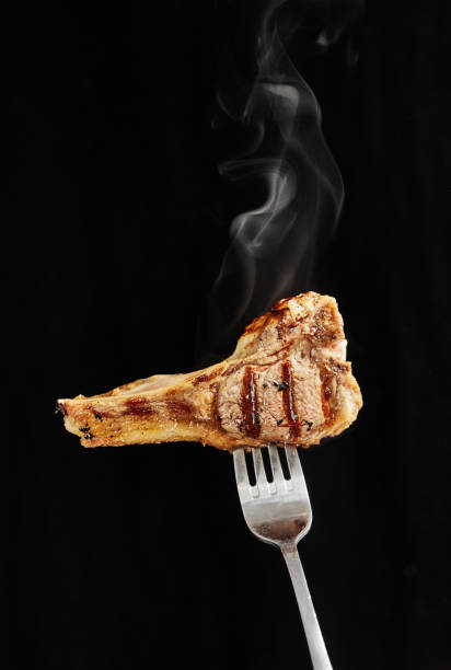 Lamb ribs with baked vegetables
