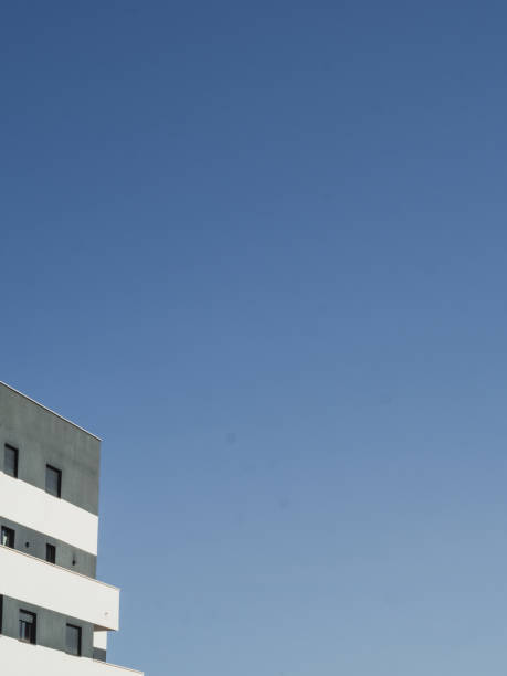 Modern building with blue sky and copy space. modern architecture concept