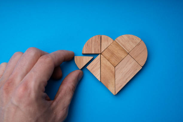 istock Wooden Heart Puzzle Success 1391809350