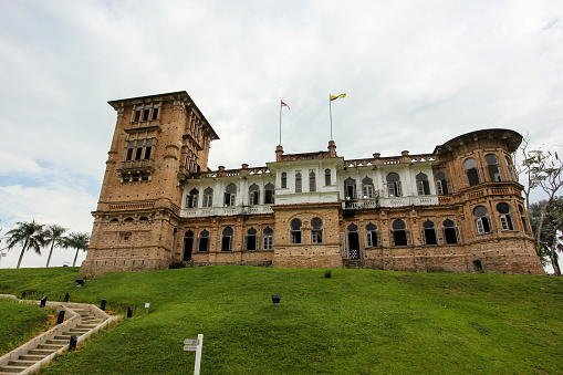 Ipoh, Perak, Malaysia - November 2012: The colonial era monument of Kellie's Castle in Batu Gajah around the town of Ipoh.