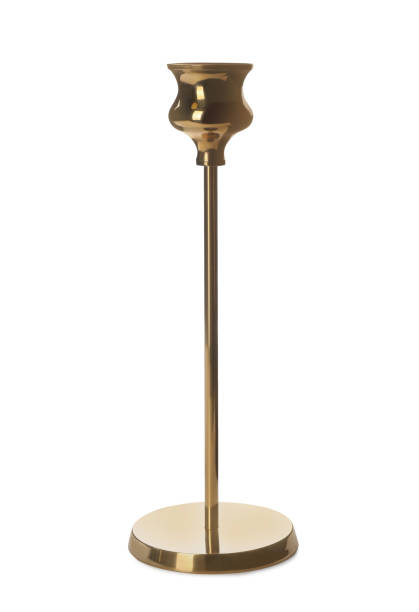 istock One vintage metal candlestick isolated on white 1391811975