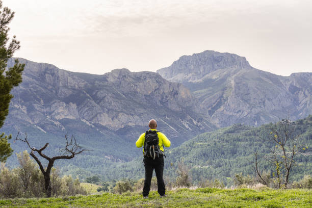 istock Hiker man observing the landscape 1391819335