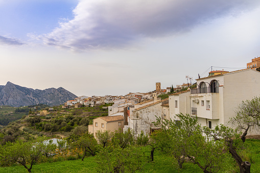 Views of Tarbena, a beautiful Mediterranean town in Alicante (Spain)