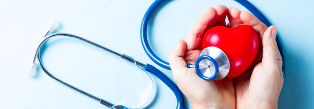 istock Healthcare concept on blue 1391820086