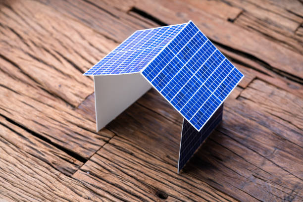istock Solar Panel House Roof Real Estate 1391821010