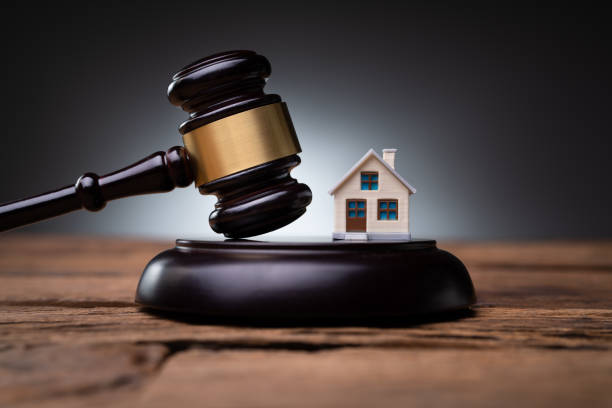 Real Estate Lawyer Real Estate Lawyer And House Foreclosure Law foreclosure stock pictures, royalty-free photos & images