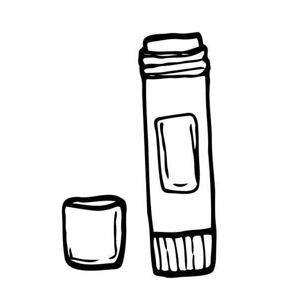 ilustraciones, imágenes clip art, dibujos animados e iconos de stock de pega de pegamento de dibujos animados aislado sobre blanco. ilustración vectorial. - glue bottle isolated art and craft