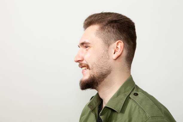istock Studio portrait of a 22 year old bearded man 1391823486