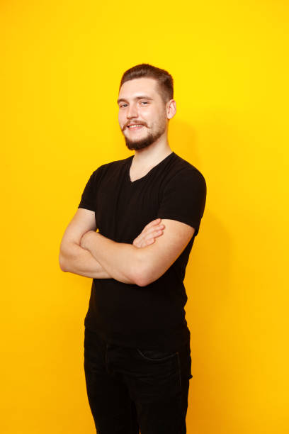 istock Studio portrait of a 22 year old bearded man 1391826418