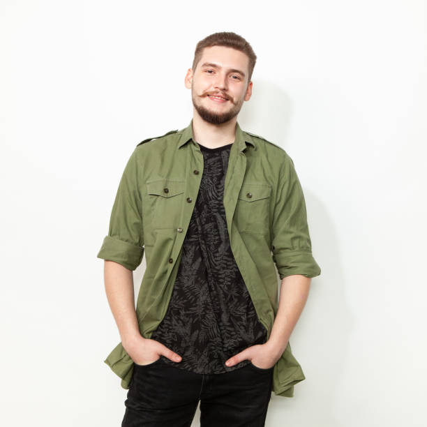 istock Studio portrait of a 22 year old bearded man 1391834941