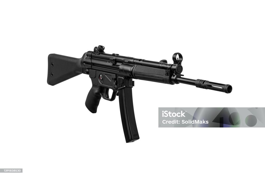 Lui monster Verleden Submachine Gun Mp5 Small Rifled Automatic Weapon Caliber 9mm Armament Of  The Police And Special Forces Isolate On A White Background Stock Photo -  Download Image Now - iStock