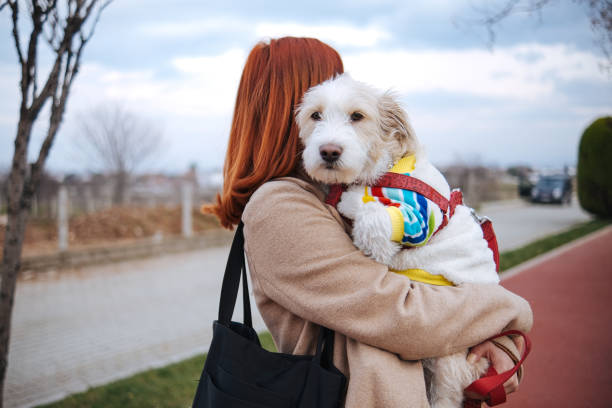 istock young woman spending time outside with her dog 1391850414