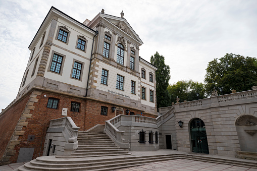 Warsaw, Poland - August 20, 2019: Exterior view of Museum of Fryderyk Chopin in Warsaw