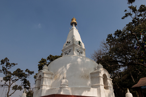 Small stupas located at the base of Swayambhunath, Kathmandu, Nepal