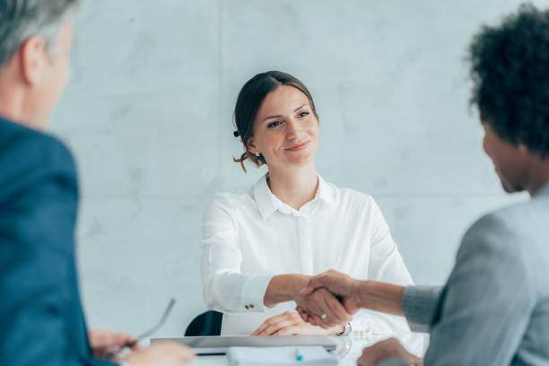 istock Handshake for the new agreement 1391867435