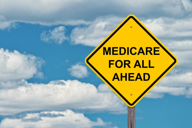 istock Medicare For All Ahead Sign 1391876016
