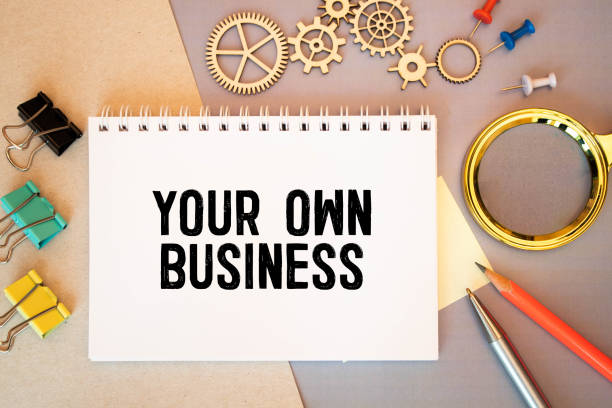 istock Business concept - Top view notebook writing Be Your Own Boss 1391878542