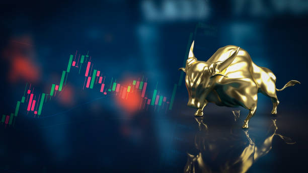 istock The gold bull on chart background for business concept 3d rendering 1391892662