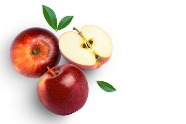 istock Red apple isolated on white background. 1391895999
