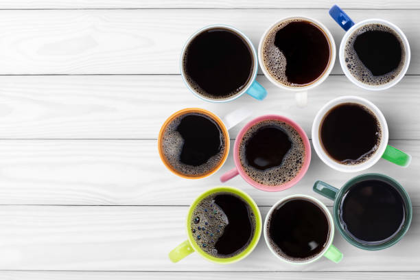 istock Variation  cup of black coffee isolated on white background. 1391896254