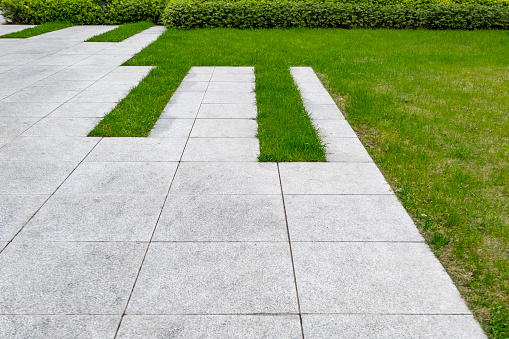 Pathway in garden,Flowers with bricks pathways,garden landscape design